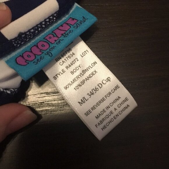 Coco rave size bra cup M/L 34/36D swim top - Picture 6 of 7